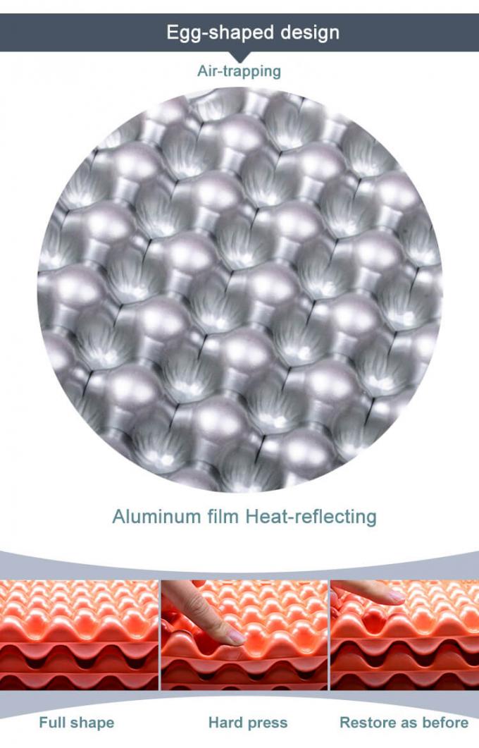 थोक डबल फोल्डिंग स्लीप मैट सफेद एल्यूमीनियम फिल्म बंद सेल IXPE XPE फोम स्लीपिंग पैड 2 व्यक्ति के लिए जलरोधक शिविर के लिए 4