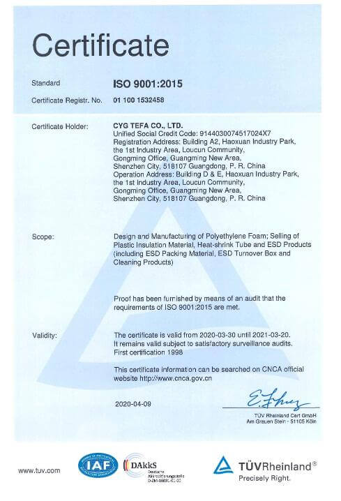 क्रॉसलिंक्ड क्लोज्ड सेल पॉलीओलेफिन फोम XPE / IXPE थर्मल इन्सुलेशन शीट निर्माण और HVAC के लिए 25